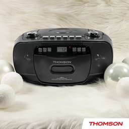Thomson RK200CD FM-radio en CD Speler met Cassettedeck Recorder - Zwart — thumbnail 5
