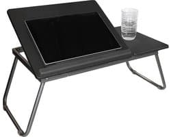 Laptoptafel voor laptop, tablet, boek of ontbijt op bed - Grijs - Bedtafel - Tablethouder - Inklapbaar - Onbijttafel - Werken in Bed