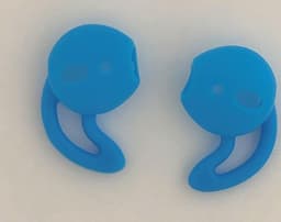 KELERINO. Anti-slip siliconen earhooks / earhoox / oorhaken geschikt voor Airpods 1 & 2 - Lichtblauw — thumbnail 4