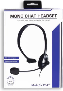 Qware - Gaming - mono - koptelefoon - hoofdtelefoon - headset - chat headset - Playstation 4 - Playstation 5 — thumbnail 2