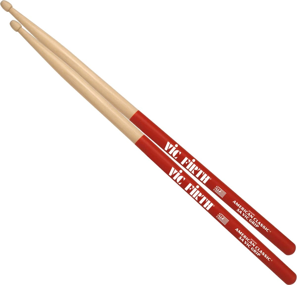 Vic Firth 5AVG - Paar drumstokken met anti-slip grip, hickory — afbeelding 1