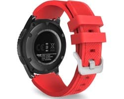 YONO Smartwatch Bandje - 22mm - geschikt voor Samsung Galaxy Watch - Garmin - Huawei - Polar - Classic - Rood