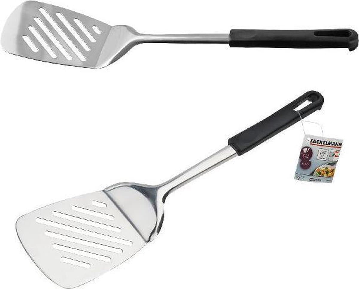 Fackelmann Spatel 33 cm Zwart PP/RVS — afbeelding 1