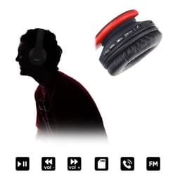 PowerLocus P1 Bluetooth Koptelefoon – Draadloos – Over Ear – Met Microfoon – Inklapbaar - incl. Hoes – Zwart/Rood — thumbnail 6