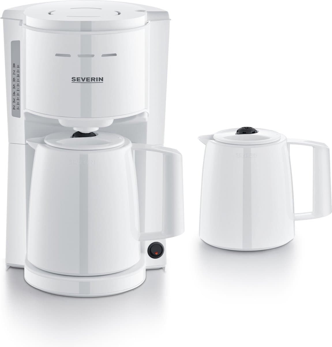 Severin KA 9309 - Filterkoffiezetapparaat - 2x Thermoskan - Wit — afbeelding 1
