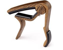 Gitaar Capo Deluxe – voor gitaren met stalen snaren – hout