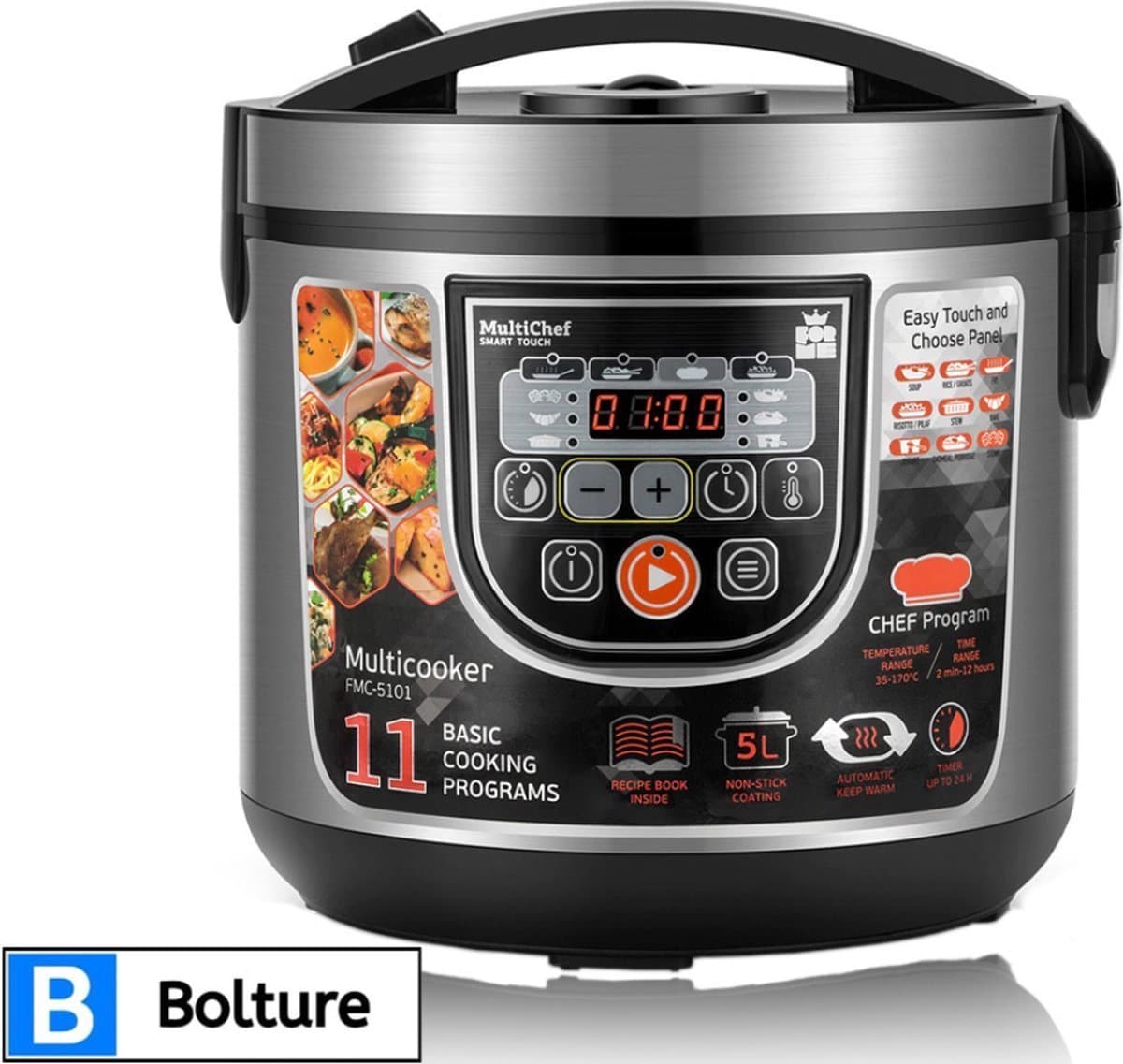 Multicooker Airfryer - Slowcooker met Timer - Pressure Cooker Electrisch - 5L - 860W — afbeelding 1