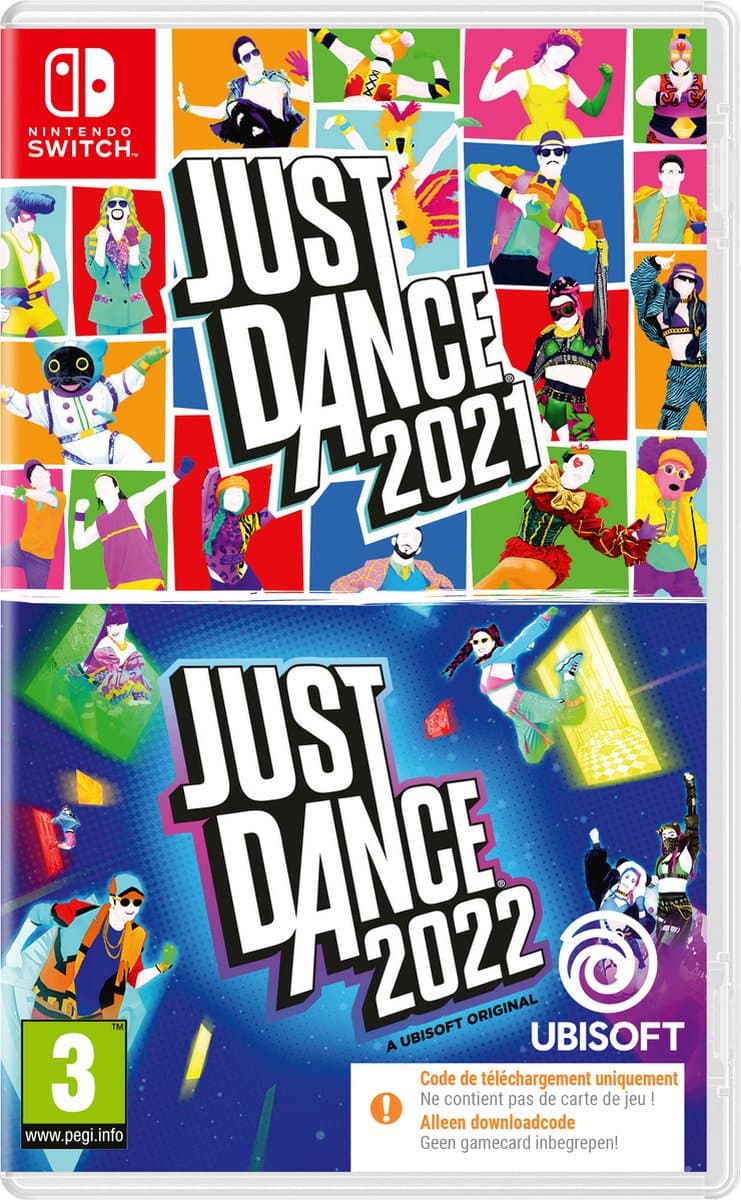 Just Dance 2021 & Just Dance 2022 - Nintendo Switch - Code in a box — afbeelding 1