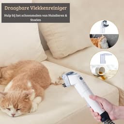 Krachtige Vlekkenreiniger – Tapijtreiniger – Vacuum Cleaner – Reinigingsmachine – Voor Gezin met Huisdieren – Compact Design - Wit — thumbnail 2