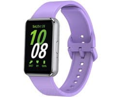 Strap-it Smartwatch siliconen bandje met gesp - geschikt voor Samsung Galaxy Fit 3 (lila)