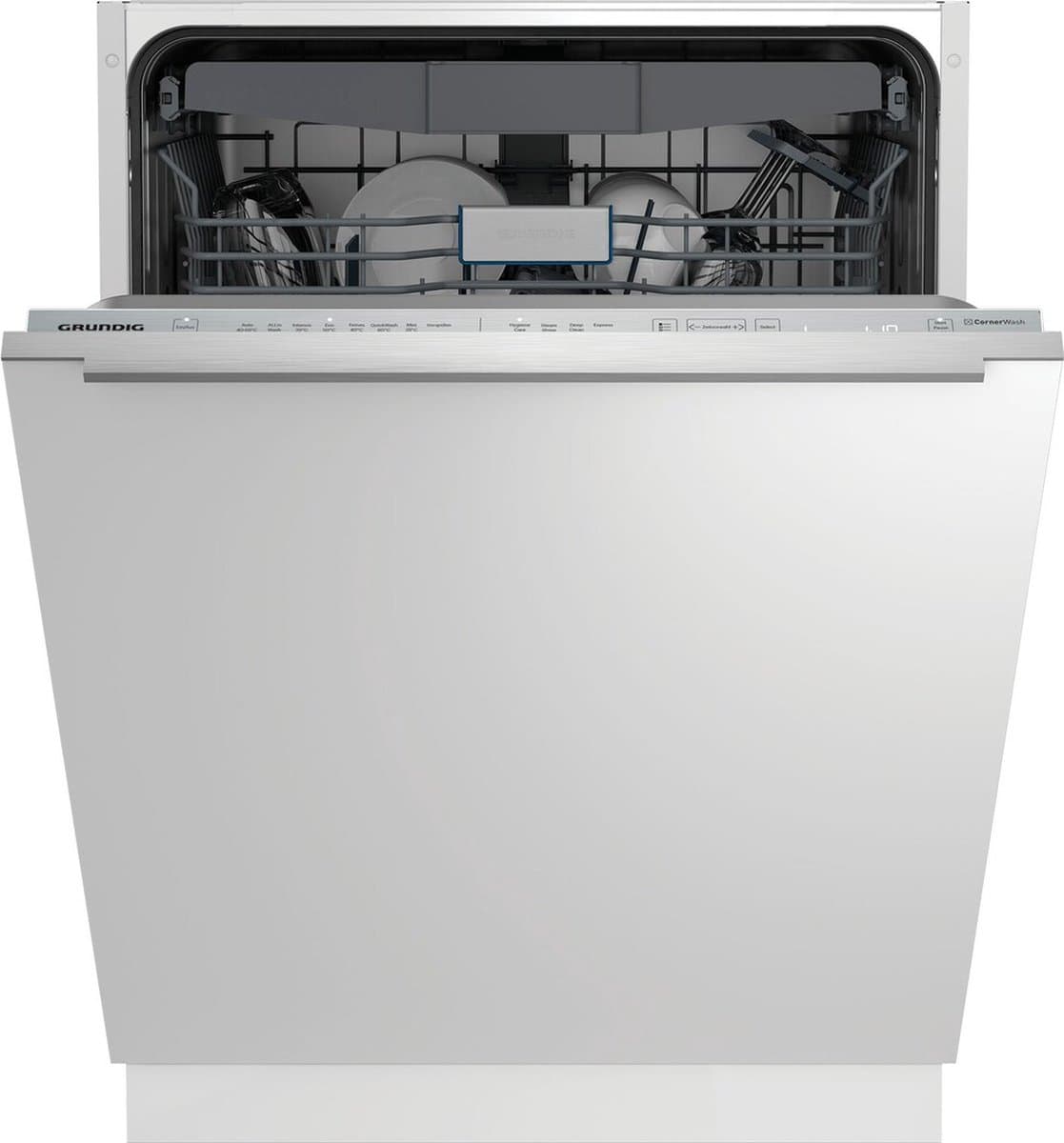 Grundig | GNVP4630B | inbouw vaatwasser | Energielabel C | Besteklade | Auto deur opening — afbeelding 1