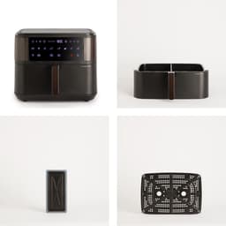 CREATE - Airfryer zonder olie 10 L met scheidingssysteem - 10 vooringestelde programma's - Zwart - AIR FRYER DUAL — thumbnail 9