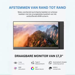 Thuys - Portable Monitor - Draagbare Monitor - Draagbaar Scherm - Hoogwaardige Kwaliteit — thumbnail 5