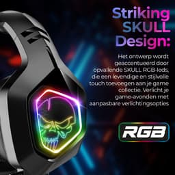 Spirit of Gamer Headset – Gaming Headset – Met Microfoon – Geschikt voor Ps4/Ps5/Xbox/Pc/Nintendo Switch - Buigbare Microfoon – Kabellengte 1.20m – Zwart — thumbnail 4
