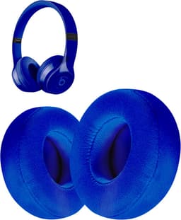 Oorkussens geschikt voor Beats By Dr. Dre Solo 2.0/3.0 wireless - Koptelefoon oorkussens voor Beats Solo blauw — thumbnail 1
