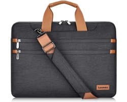 14 inch laptophoes waterdichte schoudertas tas compatibel met 15" MacBook Pro 2019 / MacBook Pro Retina/Microsoft Surface Book 2 / Dell XPS 15/14" laptop/Chromebook/Ultrabook
