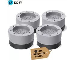 KOJY Wasmachine dempers - Verhoger - Stapelbaar - Grijs - voor wasmachine en wasdroger