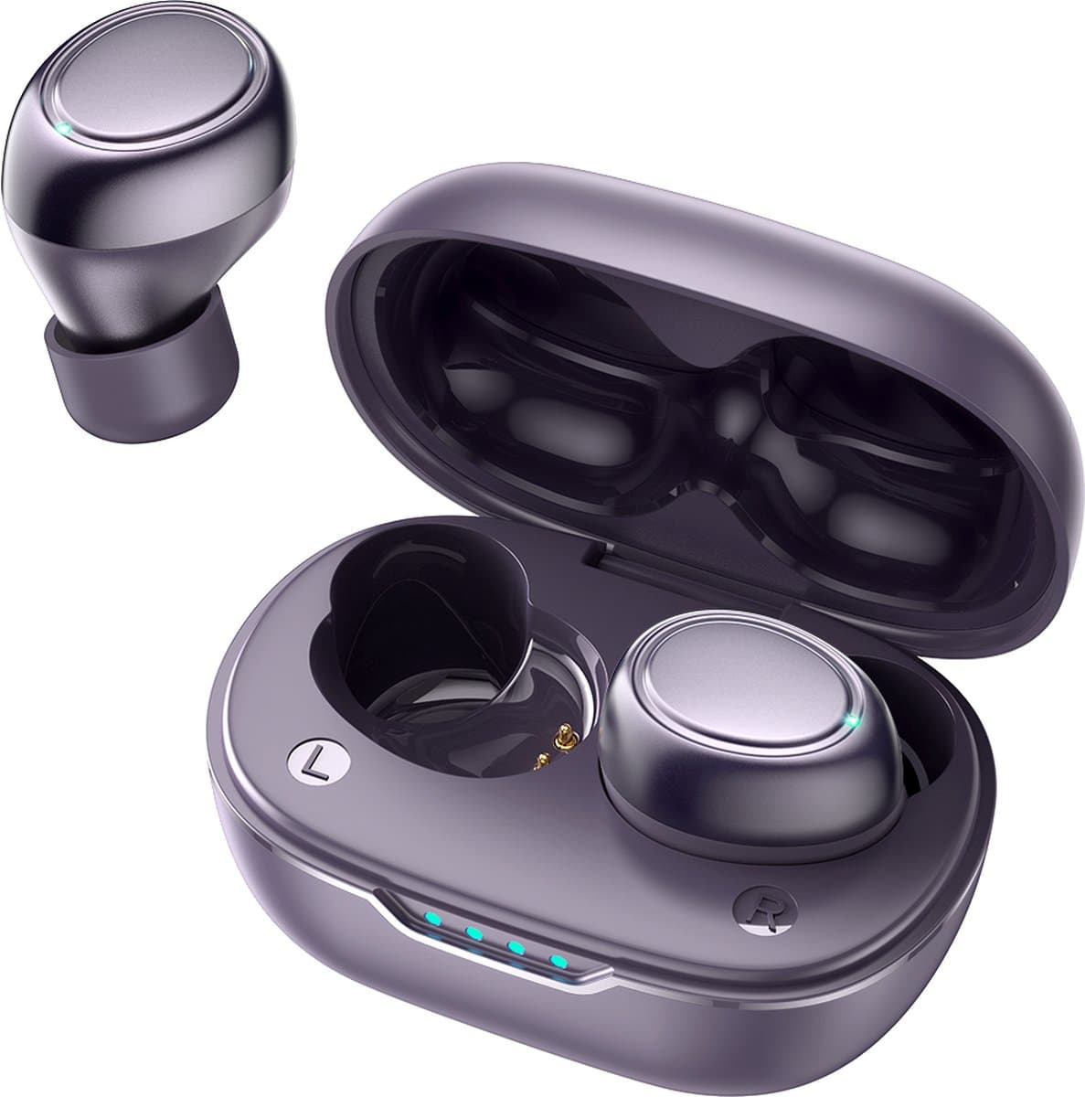 Joyroom Wireless Pro - Bluetooth Oordopjes - Oortjes Draadloos - Draadloze Oortjes Bluetooth - Paars — afbeelding 1