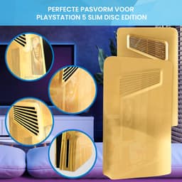 YONO Faceplate geschikt voor Playstation PS5 SLIM Disc Edition - Cover Plate - Skin - Behuizing - Accessoires - Goud — thumbnail 4