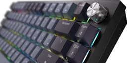 Corsair K65 Plus Draadloos Mechanisch Toetsenbord 75% - RGB – Corsair MLX Red Lineair – US Qwerty - Zwart/Grijs — thumbnail 2