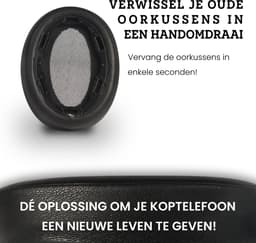 Somstyle Oorkussens Geschikt Voor Sony WH-H910N - 2 Stuks - Zacht Schuim - Eiwitleer - Zwart — thumbnail 5