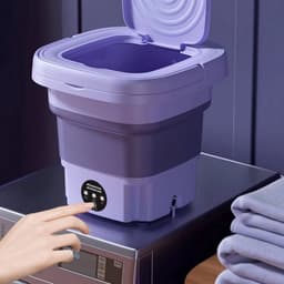 Mini Wasmachine - Compact - Energiezuinig - Opvouwbaar - 8L - Ideaal voor Studenten & camping — thumbnail 4