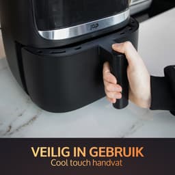 JAP Appliances Aspire - Airfryer - Inclusief 20 stuks bakpapier - Digitaal Kookboek - Grote XXL Heteluchtfriteuse - PFAS-vrij - Digitaal touchscreen - 1700W — thumbnail 5