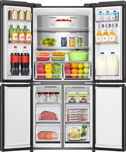 HISENSE  RQ5P470SAFE -  Amerikaanse koelkast - breedte 79.4 cm - hoogte 178.5 cm - inhoud 304 l - NoFrost — thumbnail 3