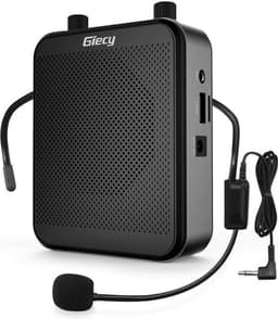 Spraakversterker - Stemversterker - geluidversterker - Draagbare Bluetooth Luidspreker (30 W) met 7,4 V/2800 mAh Lithium Batterij en Microfoon Headset - Oplaadbare Stemversterker voor Leraren - Reizigers - Vergaderingen - Muzikanten - Muziek — thumbnail 1
