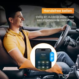 R2B Bluetooth Transmitter Auto - FM Transmitter - Bluetooth Receiver - Autolader - Carkit - USB C en USB A & Micro SD Poort - Auto Accessoires — thumbnail 2