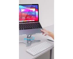 Laptop standaard - Luxe - Aluminium - Roteerbaar - Verstelbaar - hoogte verstelbaar - 360 graden - design - ergonomisch - opvouwbaar - tijdloos