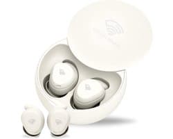 Golden Sound Oordopjes slapen - Draadloze oordopjes - Oortjes draadloos - Sleep Plugs - Active Noise Cancelling 24dB - Slaap oordopjes - Geschikt voor elke laptop en smartphone - Wit