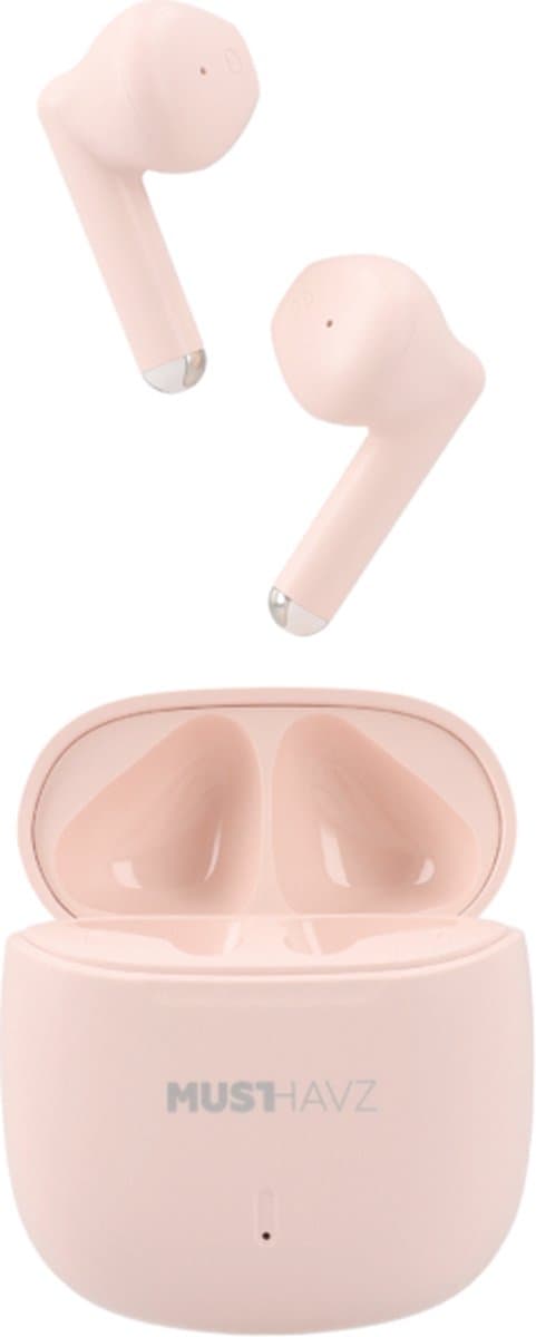 Musthavz True Wireless Earphone Lite Earbuds - Draadloze Oordopjes - Wireless Bluetooth Earphones - Oortjes geschikt voor Apple en Android - Roze/Pink — afbeelding 1
