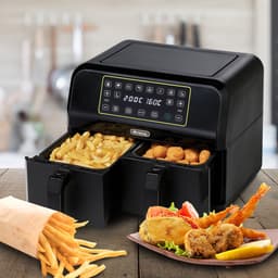 Ariete 4623 - Dubbele Airfryer XXL - Twee Kookvakken - 8 Liter - 1700 Watt - Dual Zone Technologie - 8 automatische programma's — thumbnail 6