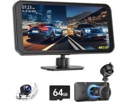Dual dashcam - Dashcam voor en achter - Auto camera dashcam - Dashcam auto - Dual dashcam voor auto - Zwart