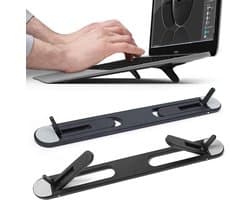 Opvouwbare Laptopstandaard I Laptop Stand I Opvouwbare Laptop Standaard I Kunststof I Inklapbare Standaard I Voor 10-17 Inch I Wit