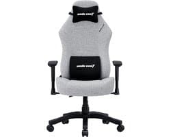 Andaseat Luna Series Grey Fabric - gaming chair - gamestoel - ergonomische bureaustoel volwassenen - nek en rug steun - verstelbaar comfort - kras en vlek bestendig - extra sterk stalen frame constructie - hoogwaardige schuimvulling - grijs