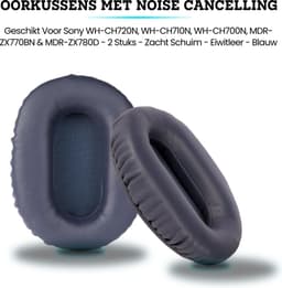 Somstyle Oorkussens Geschikt Voor Sony WH-CH720N, WH-CH710N, WH-CH700N, MDR-ZX770BN & MDR-ZX780D - 2 Stuks - Zacht Schuim - Eiwitleer - Blauw — thumbnail 4