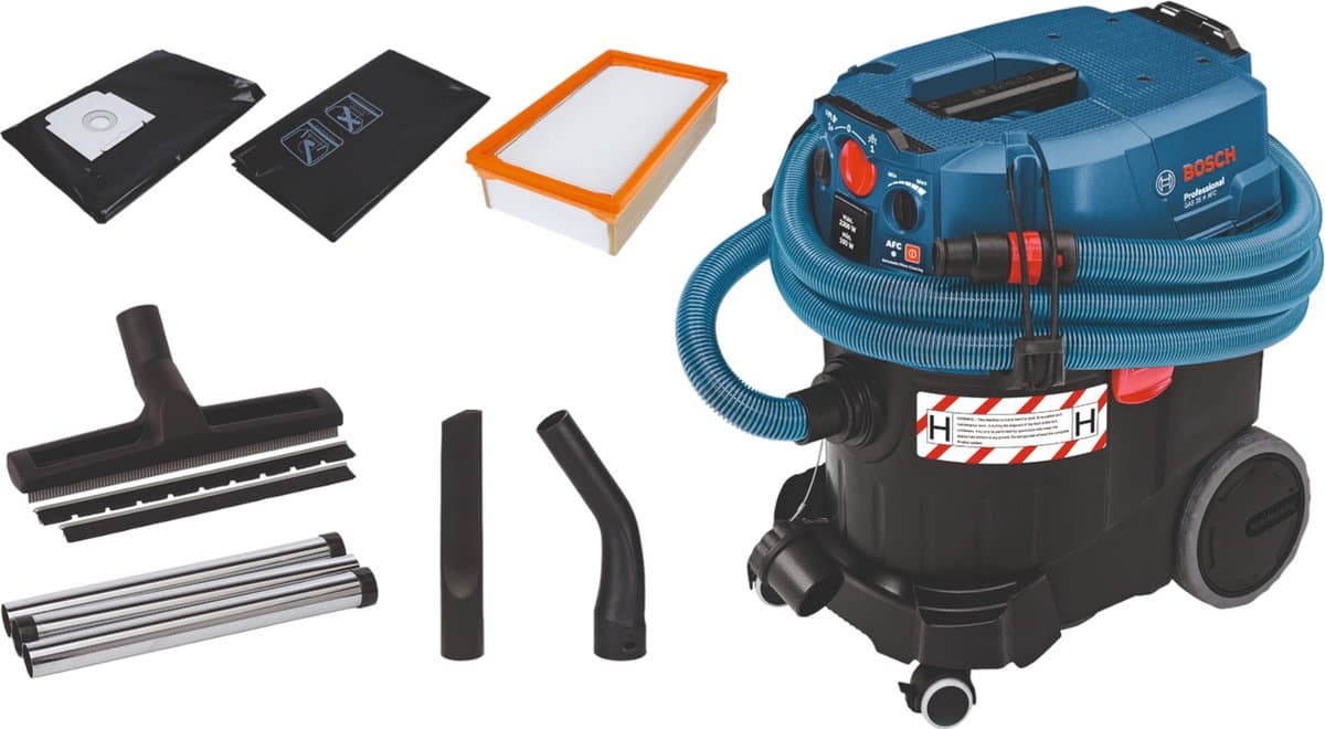 Bosch Professional GAS 35 H AFC Nat- en Droogstofzuiger - 06019C3600 — afbeelding 1