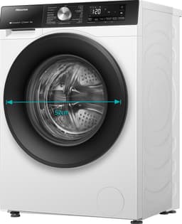 Hisense 3S Serie WF3S8043BW3/BLX - Wasmachine met Energielabel A -30% - 8kg - 72dB (A) - Steam Wash -1400 toeren - Power Wash 49' - ConnectLife - Inhoud Trommel 54 Liter — thumbnail 5