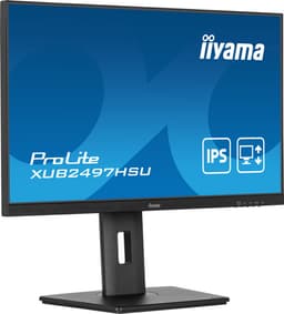 iiyama ProLite XUB2497HSU-B1 - 24 Inch - IPS - Full HD - USB-hub - In hoogte verstelbaar — thumbnail 7