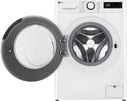 LG - Wasautomaat 11kg A-10% 1400trn CottonTurbo Steam White door