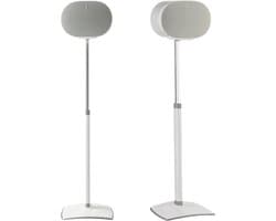 Sanus WSSE3A2-W2 adjustable speaker stand - verstelbaar in hoogte - luidsprekerstandaard - optimale luisterhoogte - kabelbeheer - geschikt voor Sonos ERA 300 - 2 stuks (paar) - Wit