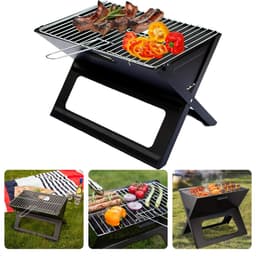 Opvouwbare Barbecue - Inklapbaar - Ideaal voor Camping, Strand & Park - 45x35x30cm - 2.7kg - Roostertang - Gemakkelijk Te Transporteren & Op Te Bergen - BBQ — thumbnail 1