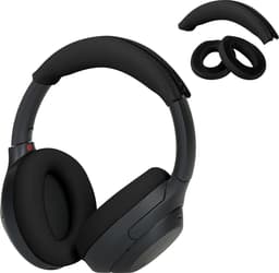 kwmobile siliconen cover voor koptelefoon - geschikt voor Sony WH-1000XM4 / WH-1000XM3 - Voor band en oorpads - 3x in zwart — thumbnail 2