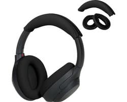 kwmobile siliconen cover voor koptelefoon - geschikt voor Sony WH-1000XM4 / WH-1000XM3 - Voor band en oorpads - 3x in zwart