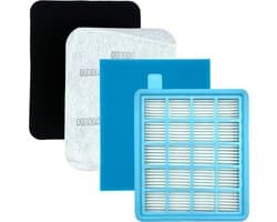 Fixem® 4-in-1 filterset geschikt voor Philips FC8058/01 - voor PowerPro Active en PowerPro Compact series - HEPA filter - stofzuiger hepafilter - stofzuigerfilter 432200493803