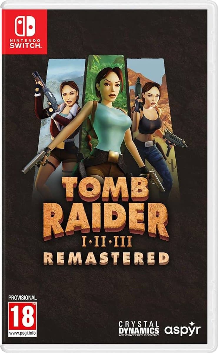 Tomb Raider I-III Remastered Starring Lara Croft - Switch — afbeelding 1