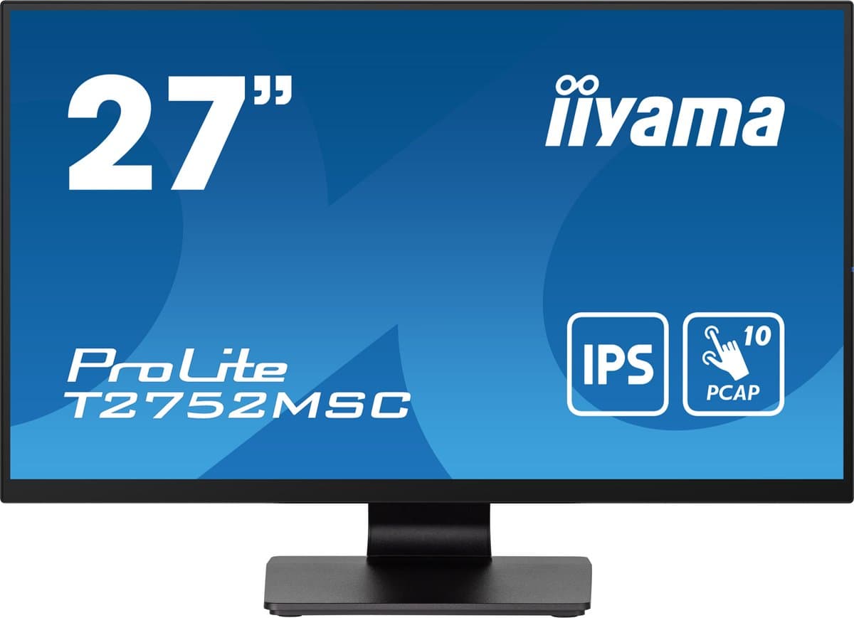 iiyama ProLite T2752MSC-B1 - 27 Inch - IPS - Full HD - 10 punts touch — afbeelding 1