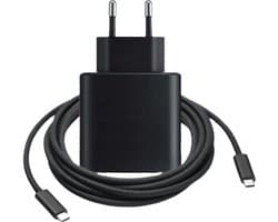 45W Voedingsadapter USB C met Lange 3 Meter USB-C Kabel - Laptop Lader voor Air M1, M2 (2020-2022) 13,3 inch - Zwart